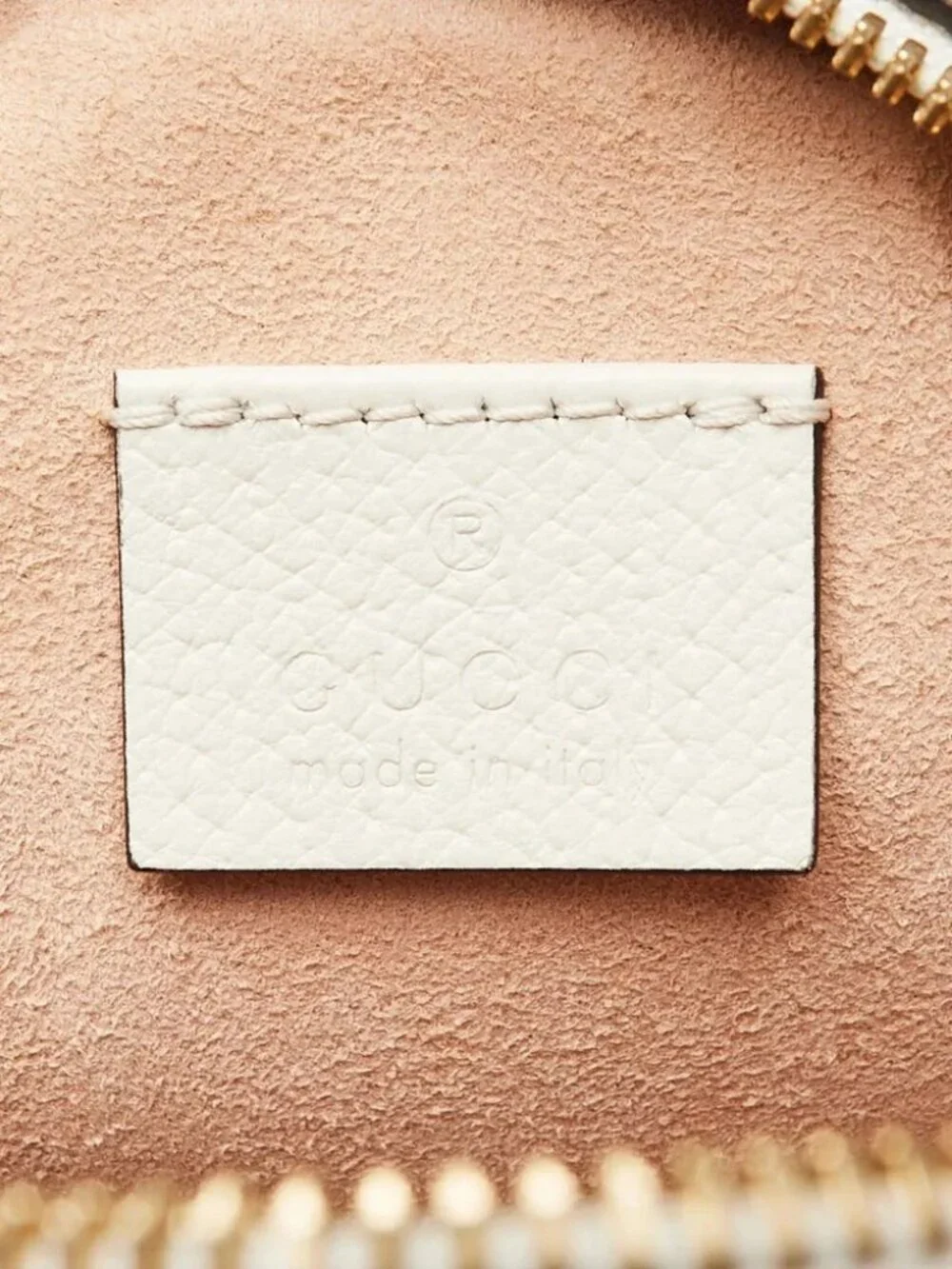 Gucci White Leather Ophidia Mini Circle Camera Bag